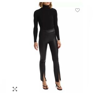 Commando faux leather split front pants size medium